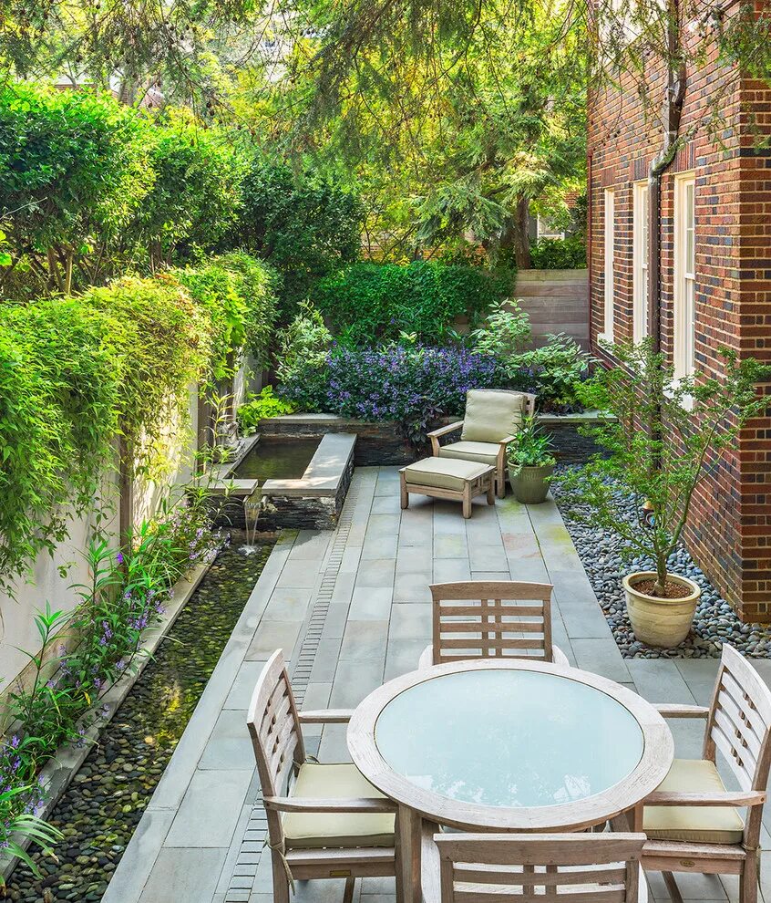 Красивый двор дома фото Kalorama Contemporary - Восточный - Дворик - Вашингтон - от эксперта Horn & Co. 