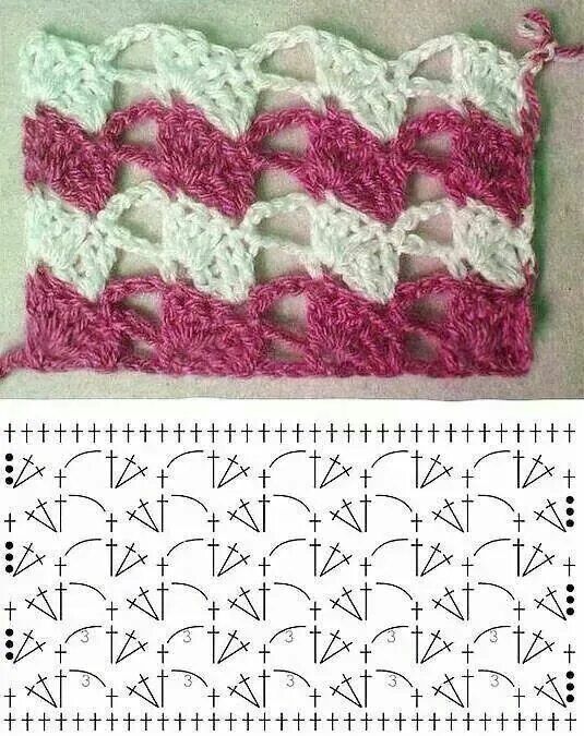 Красивый двухцветный узор крючком схемы Punto garofano Crochet triangle shawl pattern, Crochet shawl diagram, Crochet ba