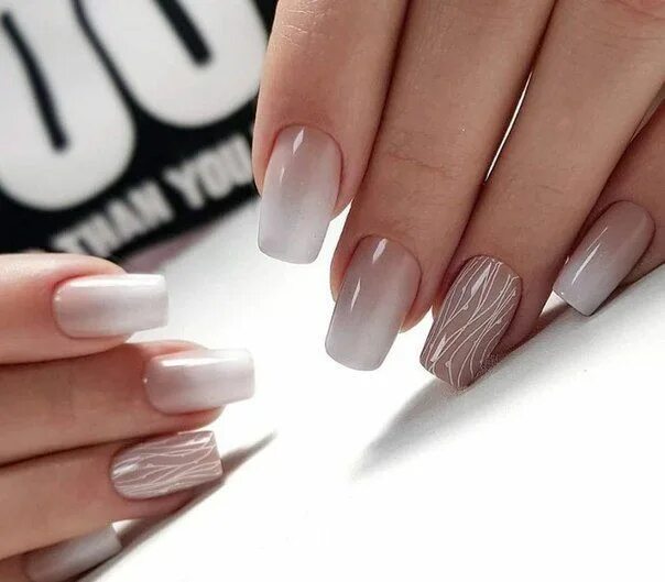 Красивый элегантный маникюр Маникюр Ногти Uñas blancas, Uñas bonitas, Uña