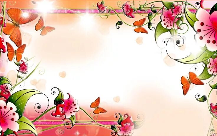 Красивый фон для оформления текста Pin by Ilknur Fidan on RAHMEN Butterfly wallpaper, Flower desktop wallpaper, Spr