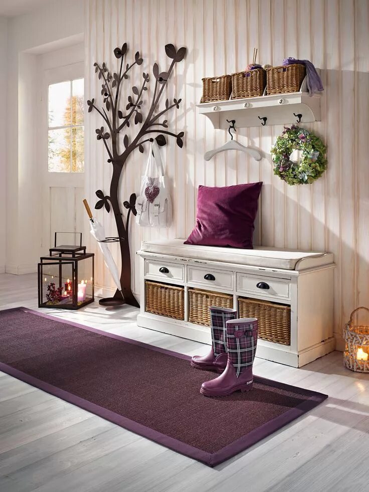 Красивый фото на декоративной 4 muebles de entrada que te harán empezar y acabar el día con estilo Decoración 