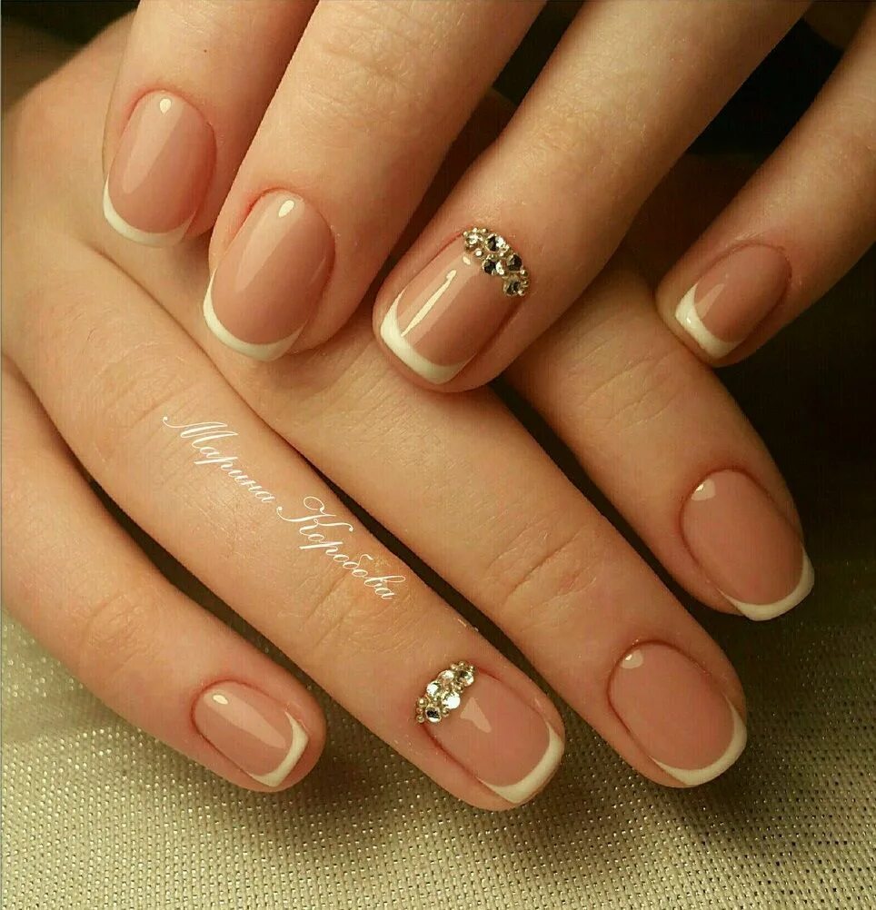 Красивый френч короткие ногти фото Pin on Nails