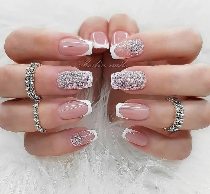 Красивый френч маникюр самый шикарный Пин от пользователя Sierra Hilts на доске Pretty nails Красивые ногти, Дизайнерс