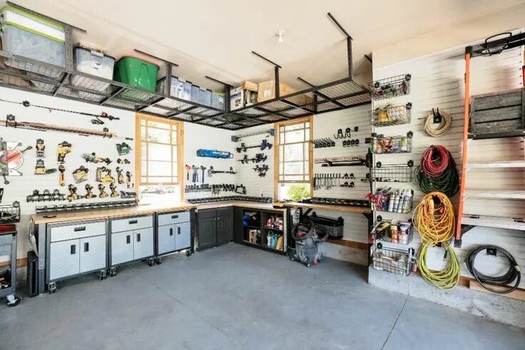Красивый гараж своими руками фото Our Smart Garage! - Chris Loves Julia Garage storage inspiration, Garage wall sh