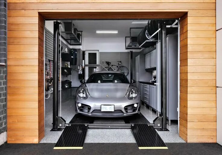 Красивый гараж своими руками фото A one-car garage that's fit for two Garage design, Car garage, Garage design int