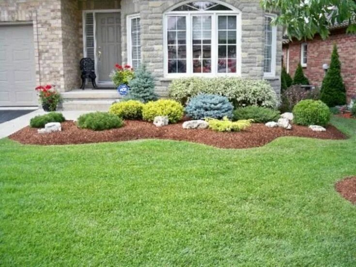 Красивый газон на даче своими руками Easy And Low Maintenance Front Yard Landscaping Ideas 18 Ideas para el patio fro