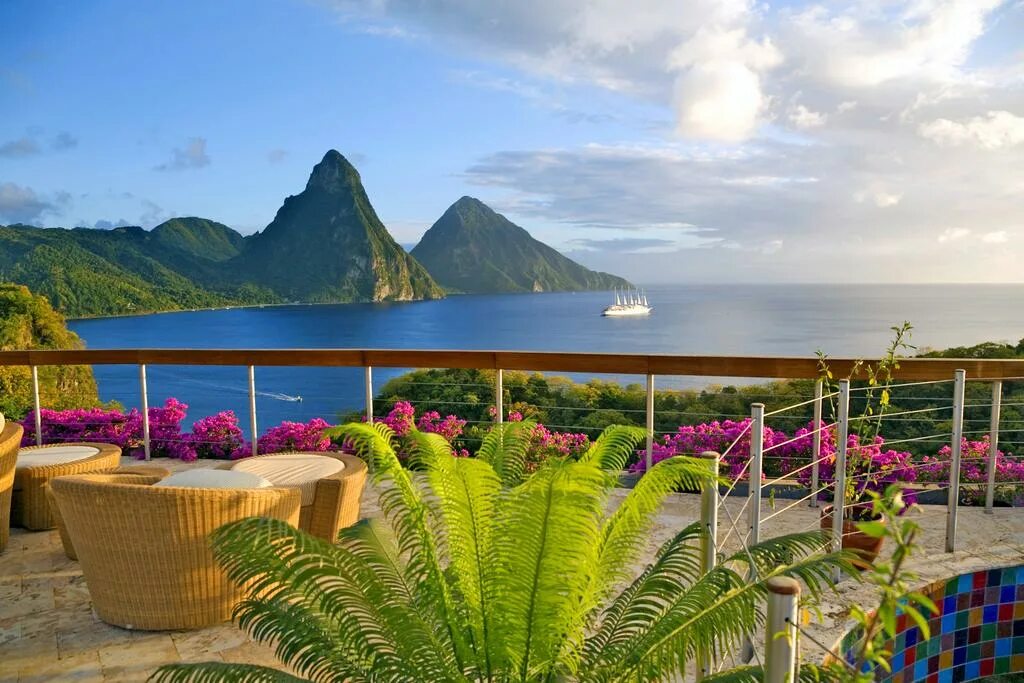 Красивый город красивым морем фото Отель Jade Mountain 5*, Суфриер, Сент-Люсия - отзывы 2024, рейтинг отеля, фото К