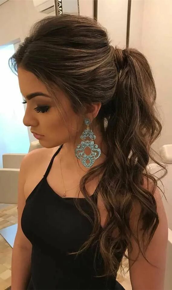 Красивый хвост прическа вечерняя Gorgeous ponytail hairstyle to complete your look this spring & summer Ponytail 