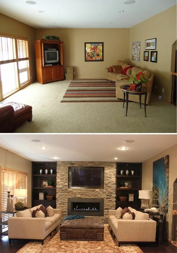 Красивый и недорогой дизайн дома From Average to ASID Award-Winning Design - Omaha Magazine Living room remodel, 