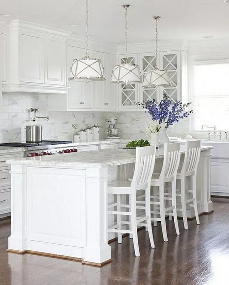 Красивый интерьер белой кухни 10 Modern Kitchen Design Ideas In White You Want To Make As Your Next Remodel Id