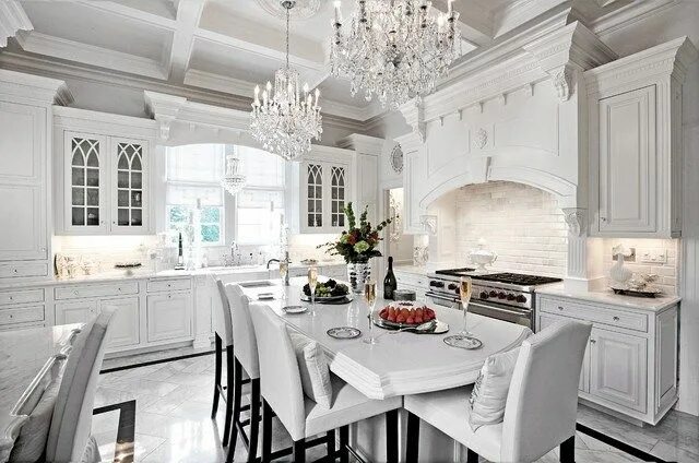 Красивый интерьер белой кухни Favorites & Highlights - 2018 Top Posts - The Dedicated House White kitchen desi