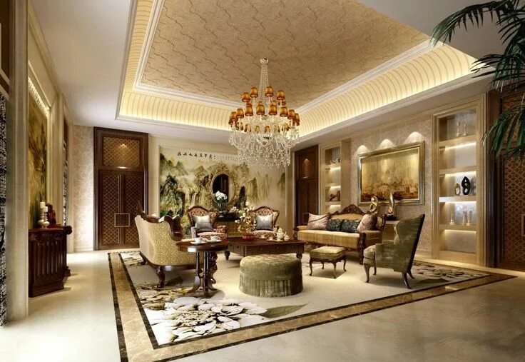 Красивый интерьер бесплатно Classic Style - Showcase Interior Design Luxury furniture living room, Classic s