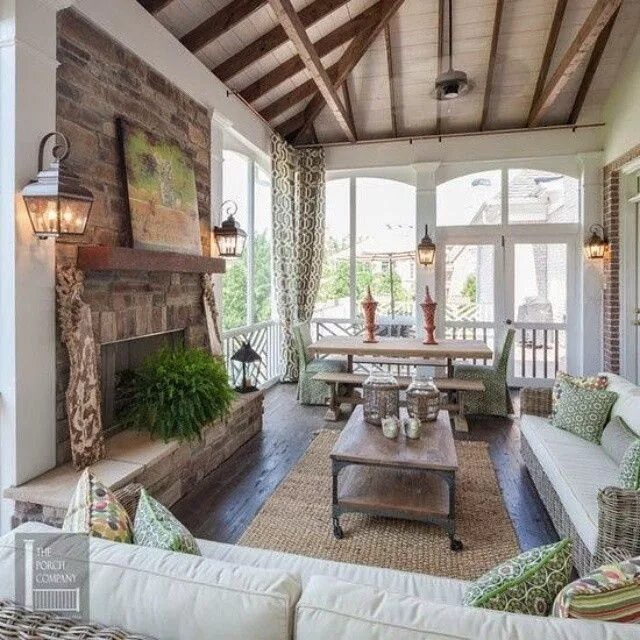 Красивый интерьер дачи Home Channel TV on Instagram: "What do you think about this four seasons room?#s