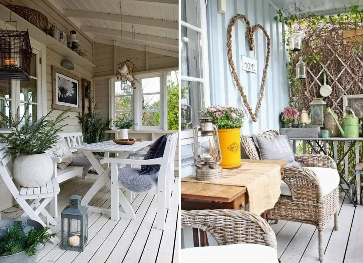 Красивый интерьер дачи Веранда в стиле прованс: советы и фото Lavanda-decor Дзен