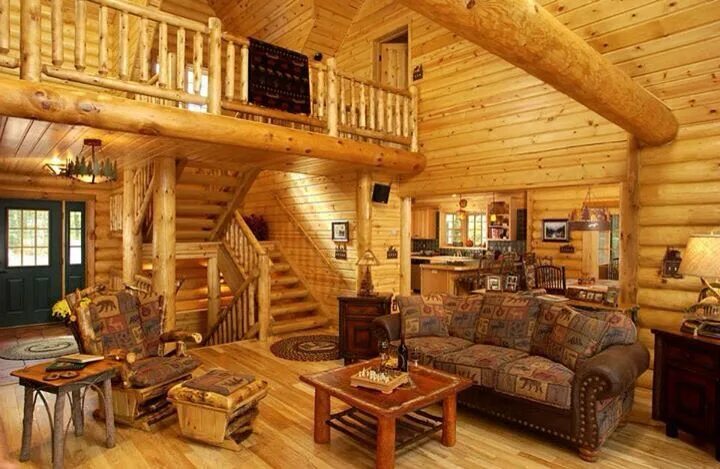 Красивый интерьер деревянных домов Pin on casas de madeira Log home interiors, Cabin interiors, Log homes