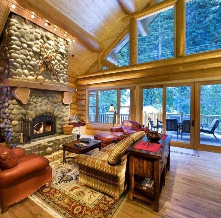 Красивый интерьер деревянных домов Pin by Krisztián Bogdányi on Dream Wood House Rustic apartment, Interior design 