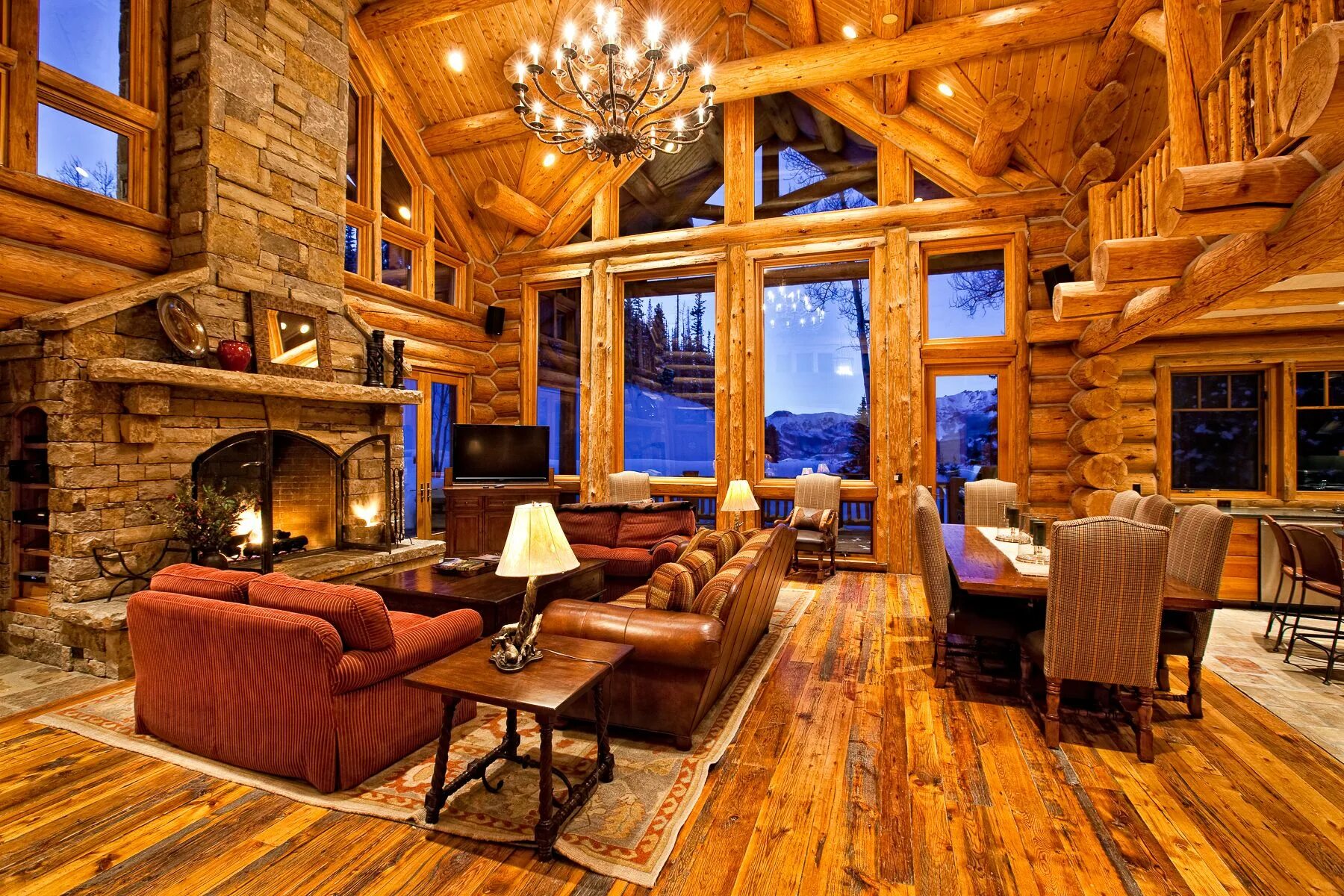 Красивый интерьер деревянных домов JUST LISTED: SEAMLESS SKI ACCESS AT 132 HIGH COUNTRY ROAD Log cabin interior, Lo