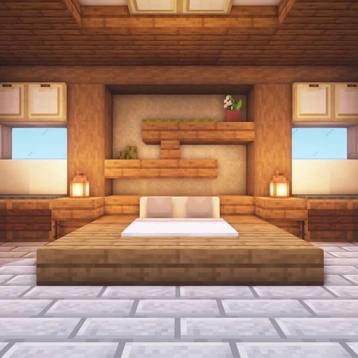 Красивый интерьер дома майнкрафт Pin by Breaker Z Gaming - Gamer & Gam on Happy Gaming Minecraft room, Minecraft 