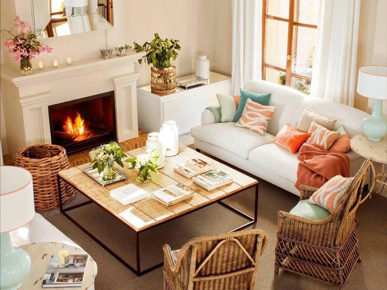 Красивый интерьер дома своими руками #Вайз #уют #белый #гостиная #comfort #white #living #room 2023 Немного разного В