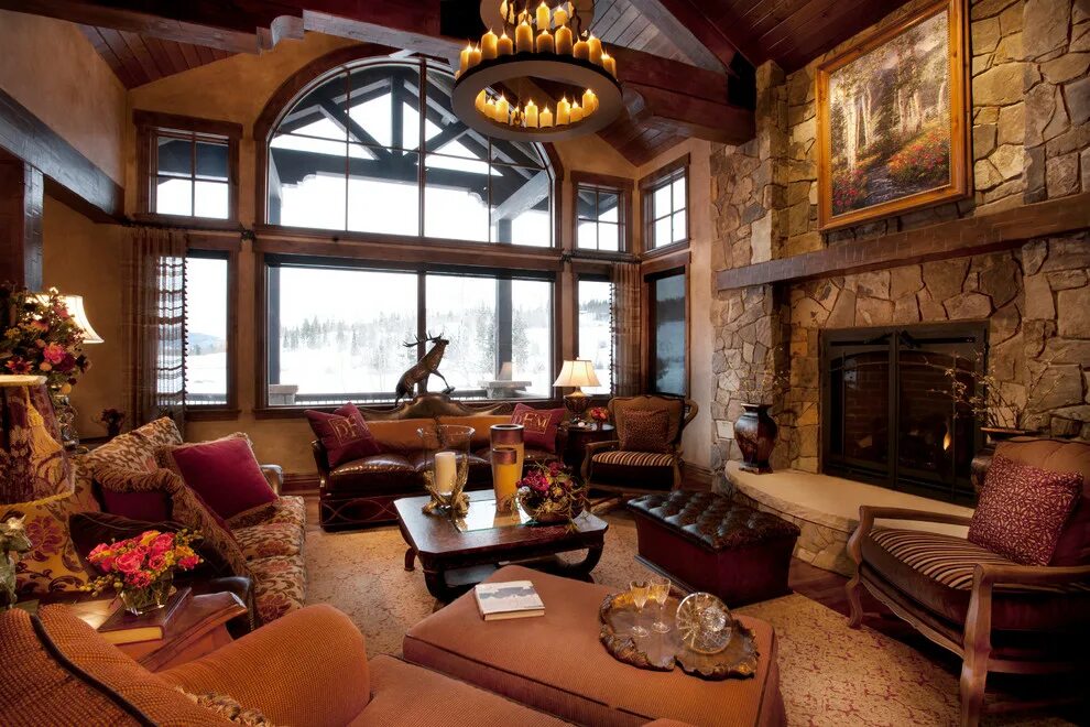 Красивый интерьер дома своими руками Modern Rustic Living Room - Классический - Гостиная - Денвер - от эксперта Desig