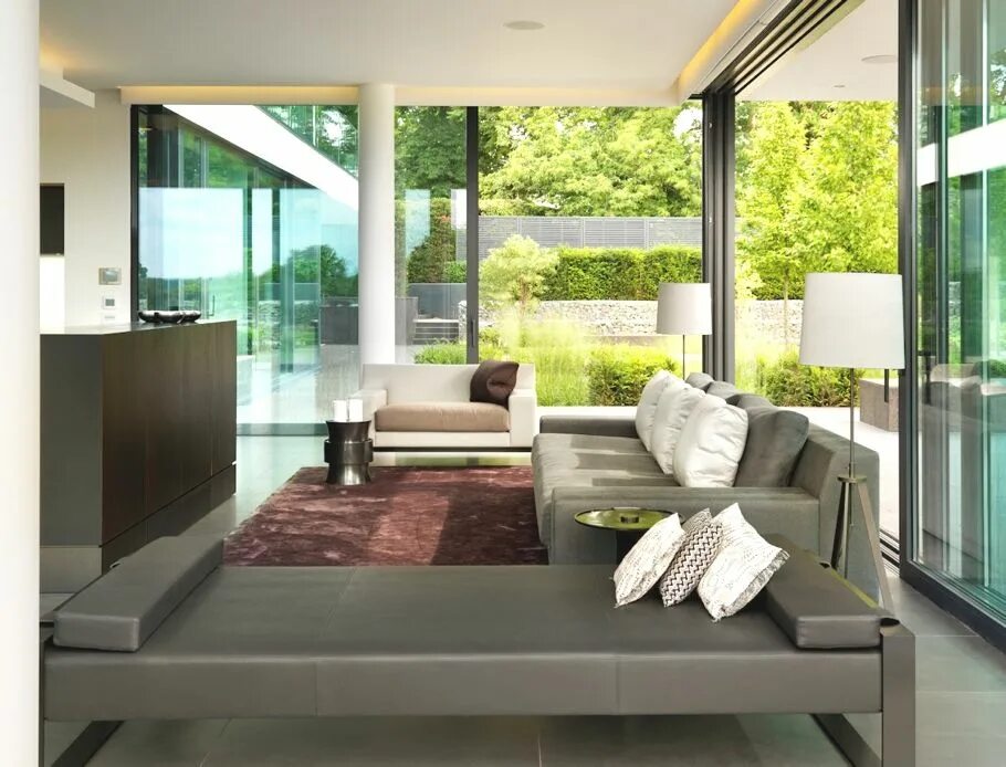 Красивый интерьер дома в современном стиле Luxury detached home on the banks of the River Thames - Adelto Country modern ho