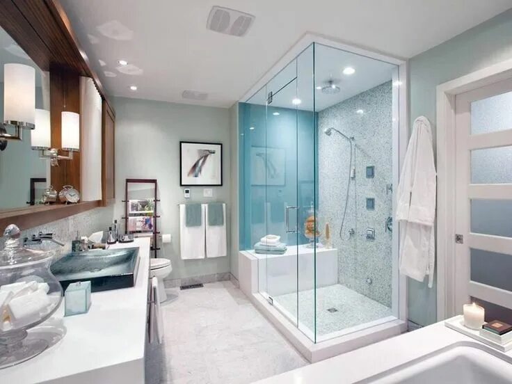 Красивый интерьер душевой комнаты Pin by Simona Des on #bathroom.#color Modern master bathroom, Bathroom interior 