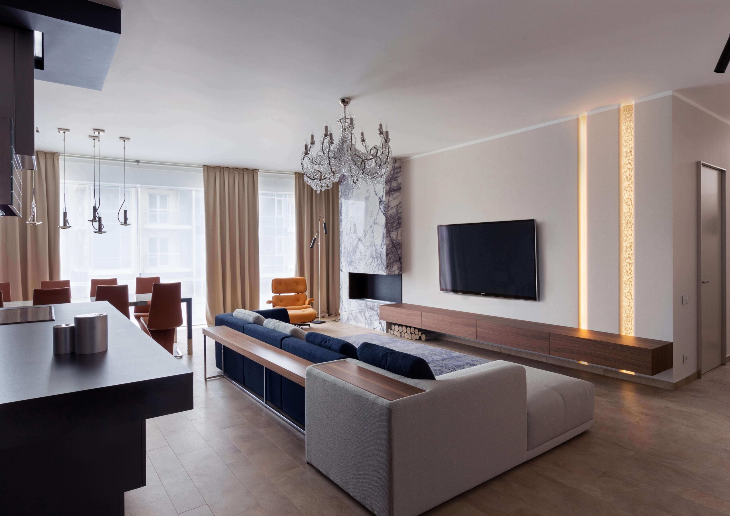 Красивый интерьер фото в современном стиле Modern falikút - Design of modern villas and apartments.