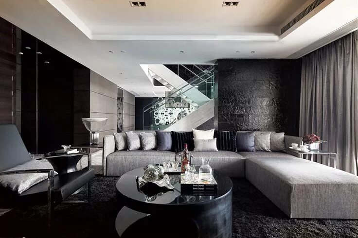 Красивый интерьер фото в современном стиле Steve Leung Design Group Limited Luxury living room, Home interior design, Luxur