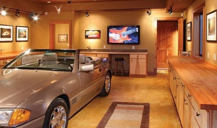 Красивый интерьер гаража subterranean home garage ideas ... Stylish Underground Car Garage : Small Underg