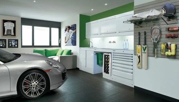 Красивый интерьер гаража Summer sports home garage Garage design interior, Garage interior, Interior desi
