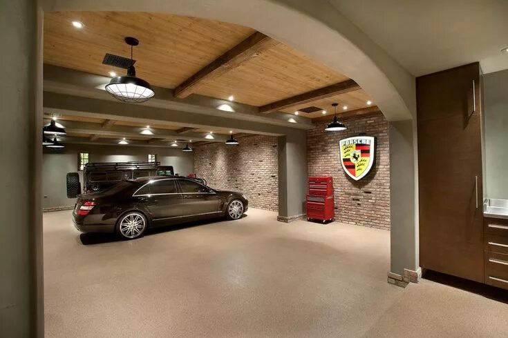 Красивый интерьер гаража Home Luxury garage, Garage interior, Garage design