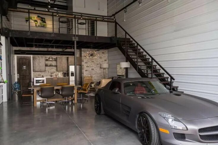 Красивый интерьер гаража Amazing buildouts: 'Man-cave' condos for your car coming to Katy soon Garage des