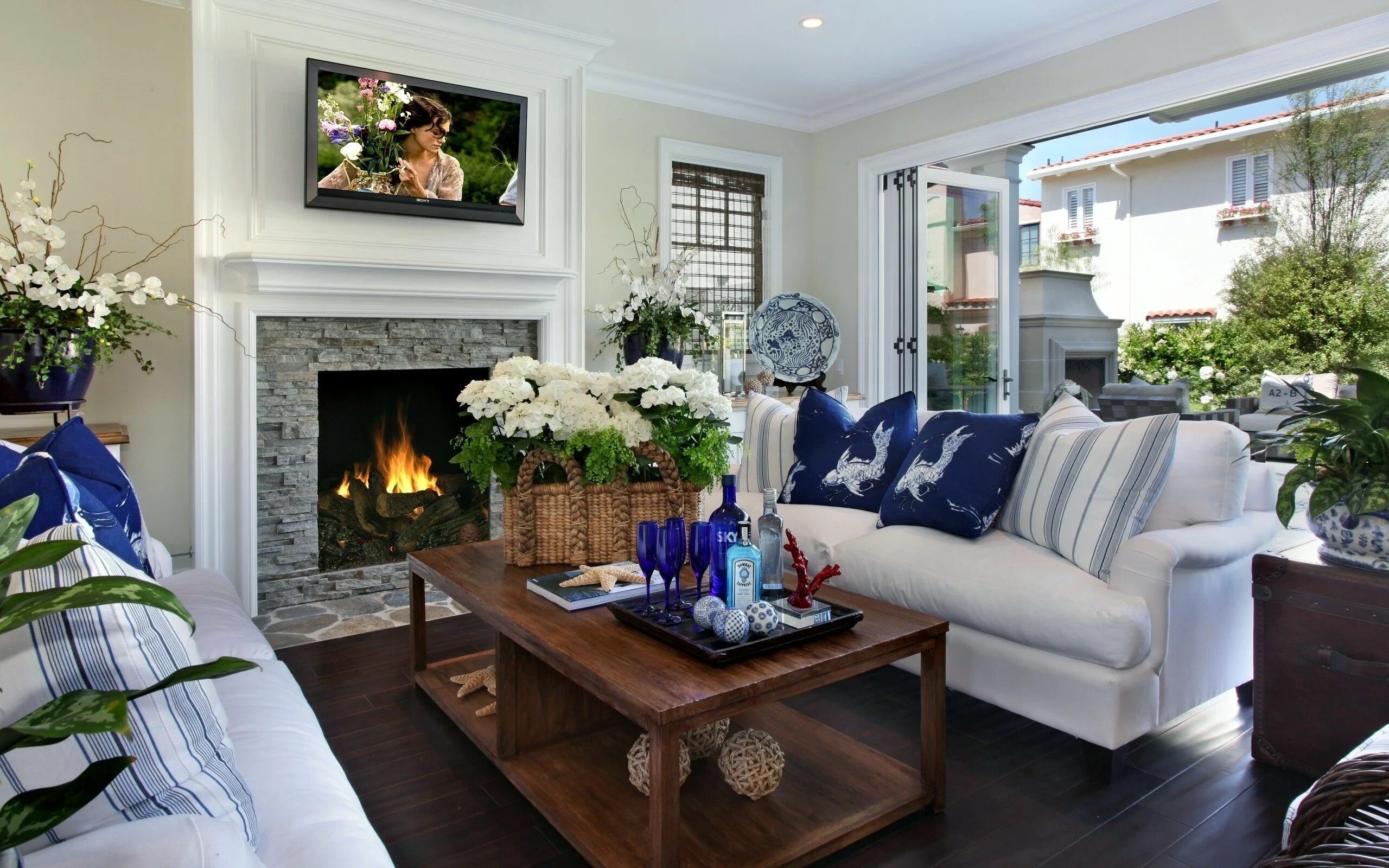 Красивый интерьер гостиной Elegant living room wallpaper, Family room decorating, Elegant living room