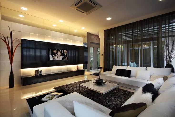 Красивый интерьер гостиной фото в современном 15+ Modern Home Interior Ideas For Awesome Living Room Decoration - Decor It's S