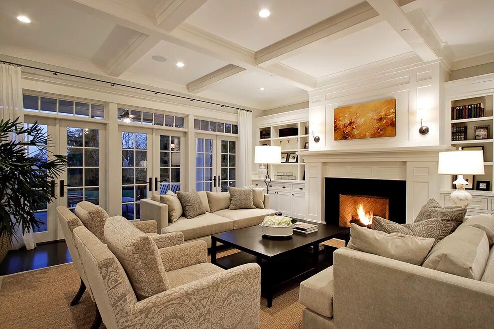 Красивый интерьер гостиной в доме Living Room - Классический - Гостиная - Сиэтл - от эксперта Paul Moon Design Hou