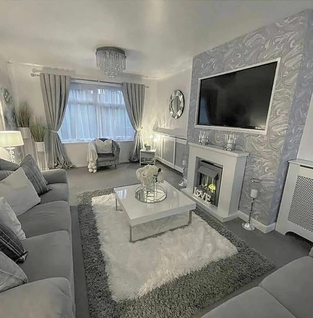 Красивый интерьер гостиной в квартире Дизайн интерьера - Разное OK.RU Luxury living room, Gray living room design, Rom