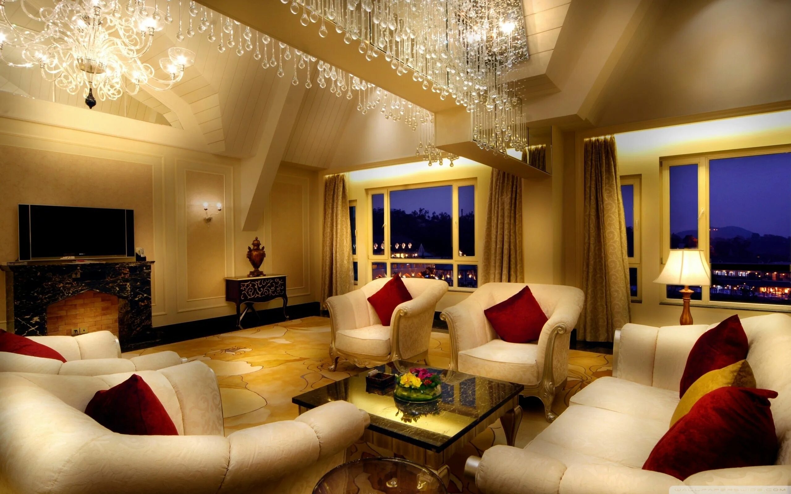 Красивый интерьер комнаты Pin on yuvA Luxury living room, Wallpaper living room, Luxury living room design