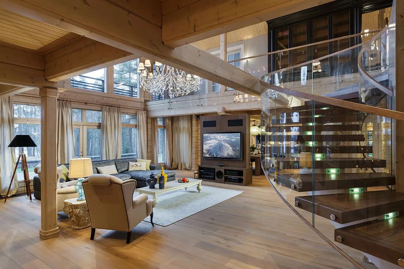 Красивый интерьер коттеджа внутри фото Дом мечты от FullHouseDesign на Homify - FullHouseDesign