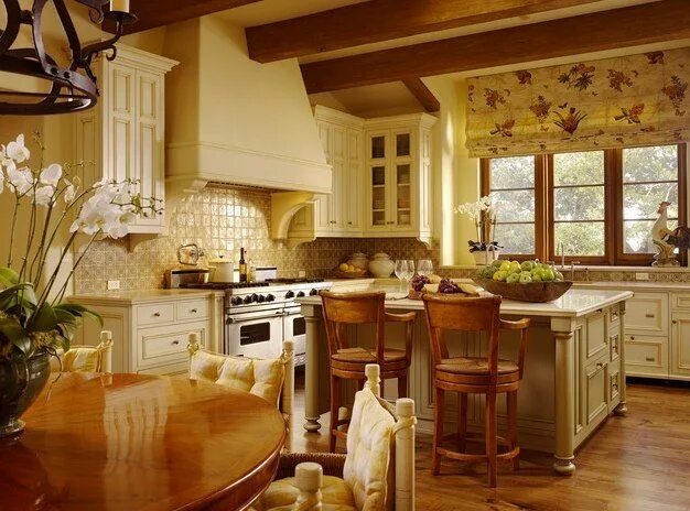 Красивый интерьер кухни в доме Pin on Country/ Cottage/ Farmhouse/ Beach Style