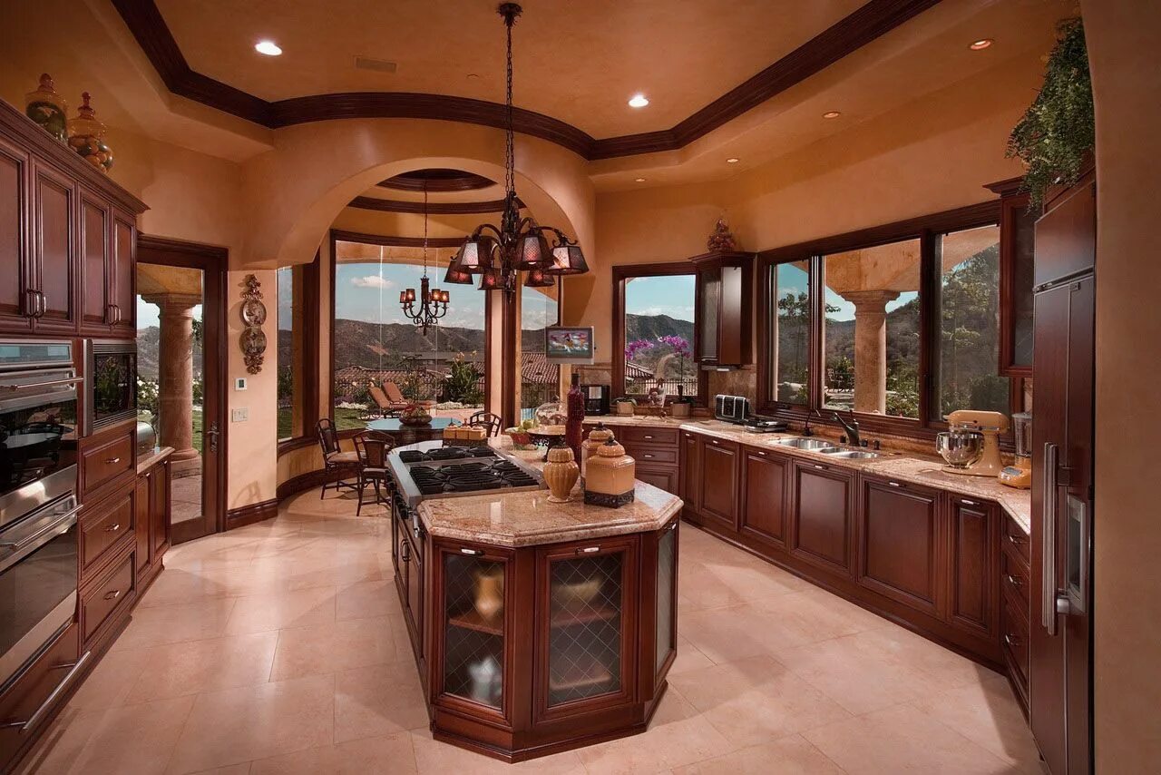 Красивый интерьер кухни в доме фото Luxury kitchen Luxury kitchen design, Luxury kitchen, My dream home