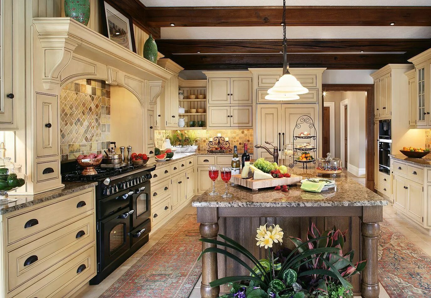 Красивый интерьер кухни в доме фото 133 Luxury Kitchen Designs Traditional kitchen design, Custom kitchens, Luxury k