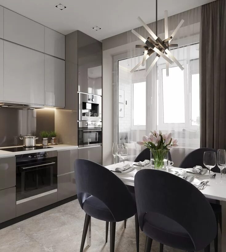 Красивый интерьер кухни в квартире Pin on Кухня Interior design kitchen, Home decor kitchen, House interior