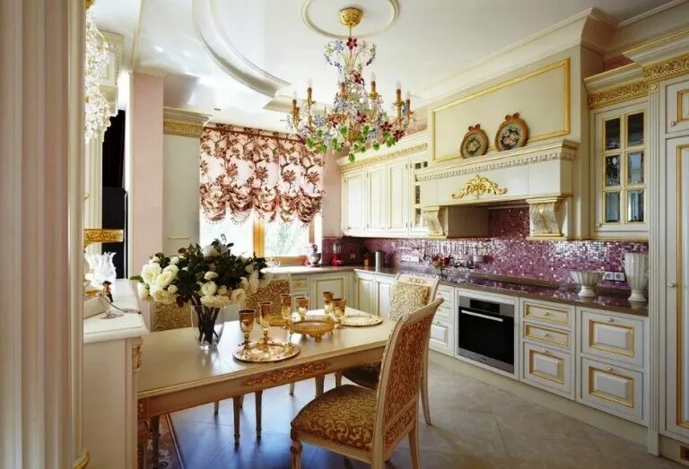 Красивый интерьер кухни в квартире Кухни в стиле барокко: аристократичная мебель для дома мечты Статьи о дизайне