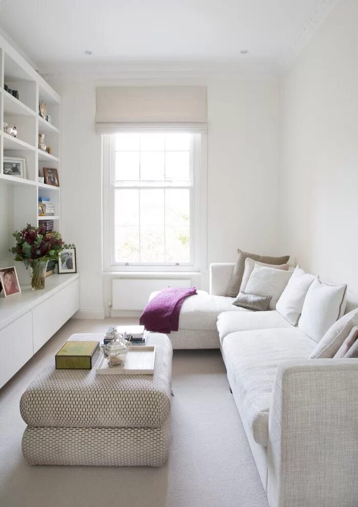 Красивый интерьер маленькой комнаты Livining Room - غرفة معيشة Small living room decor, Narrow living room, Small ro