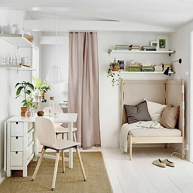 Красивый интерьер маленькой комнаты These are some of the best tiny kitchens, bedrooms & patios we've seen in 2017 S