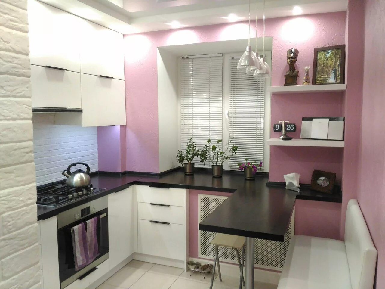 Красивый интерьер маленькой кухни в квартире фото ДИЗАЙН ХРУЩЕВКИ Kitchen interior, House interior, Kitchen design
