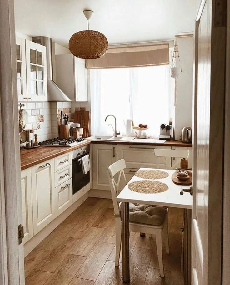 Красивый интерьер маленькой кухни в квартире фото Kitchen Design Ideas - IDEA OF DECORATION #wohnideen #hausdekor #einrichten #woh