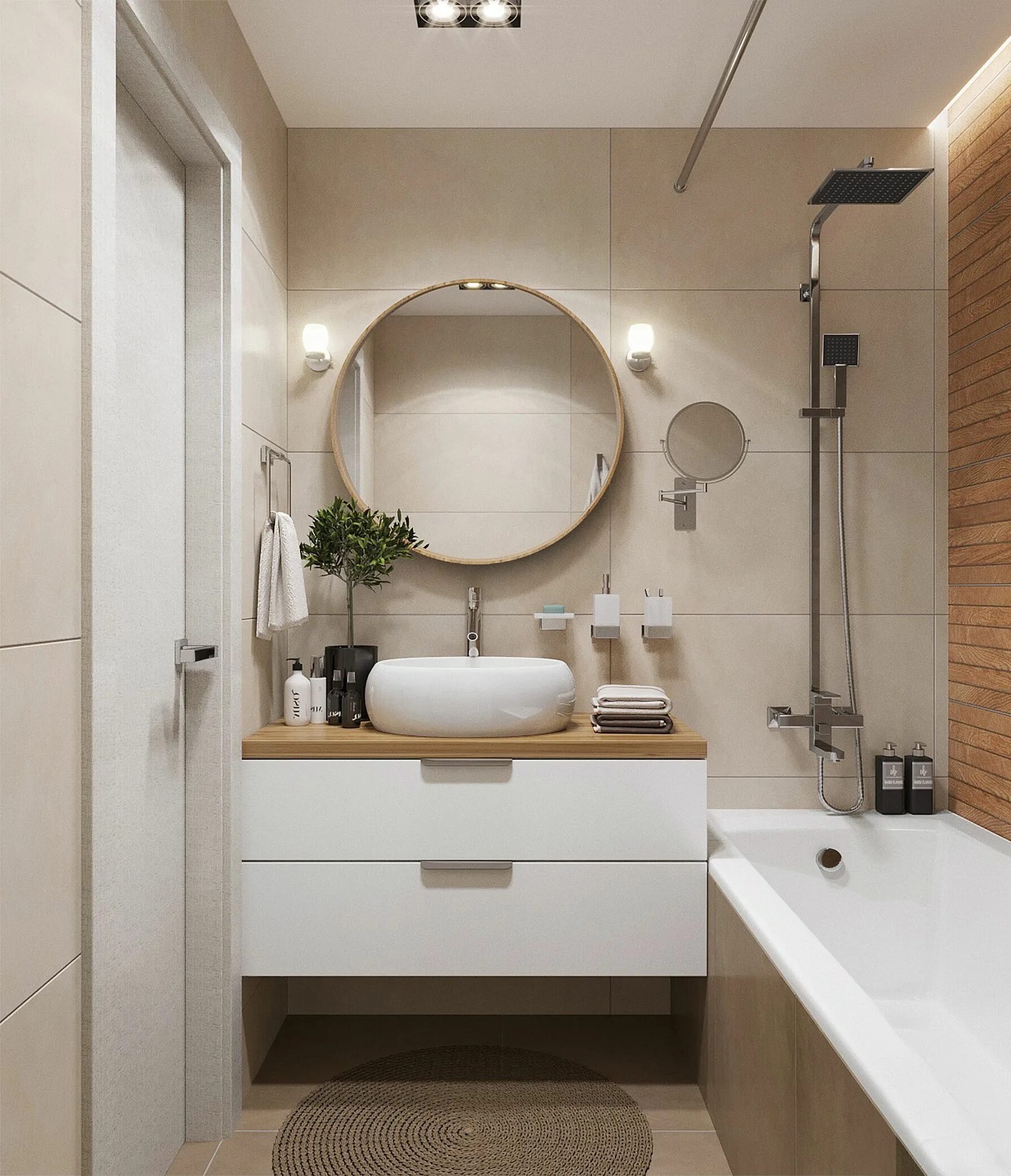Красивый интерьер маленькой ванной Bathroom design small, Bathroom inspiration modern, Bathroom interior