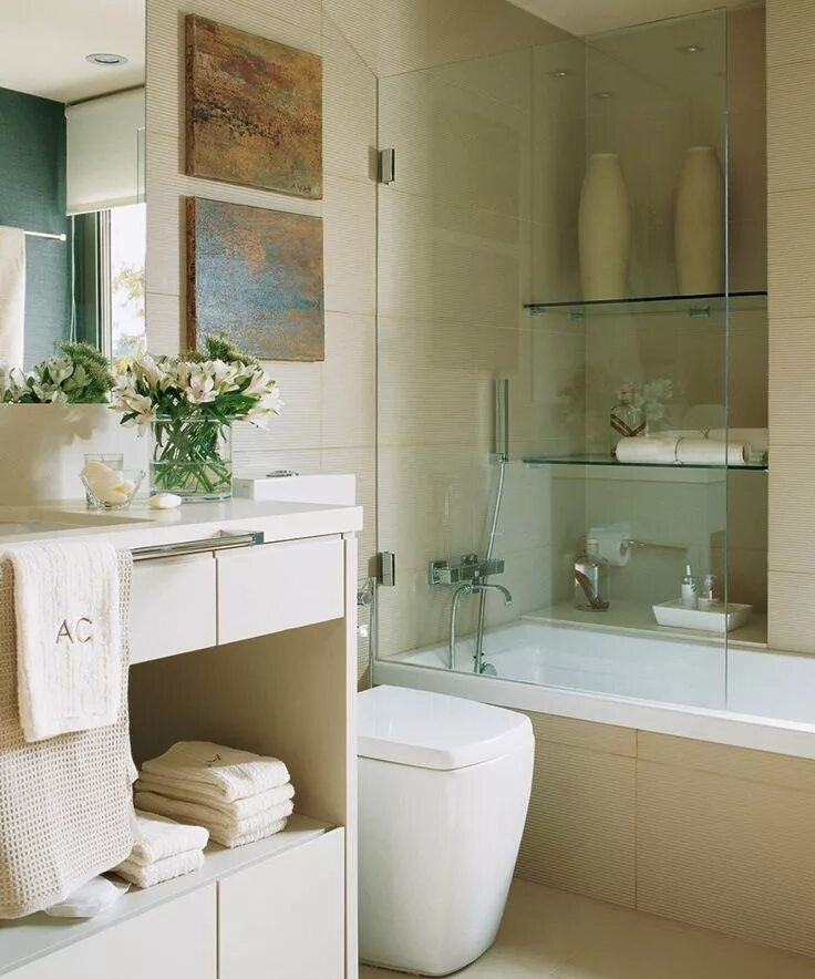 Красивый интерьер маленькой ванны Pin on Baños Small bathroom remodel, Small remodel, Affordable bathroom remodel