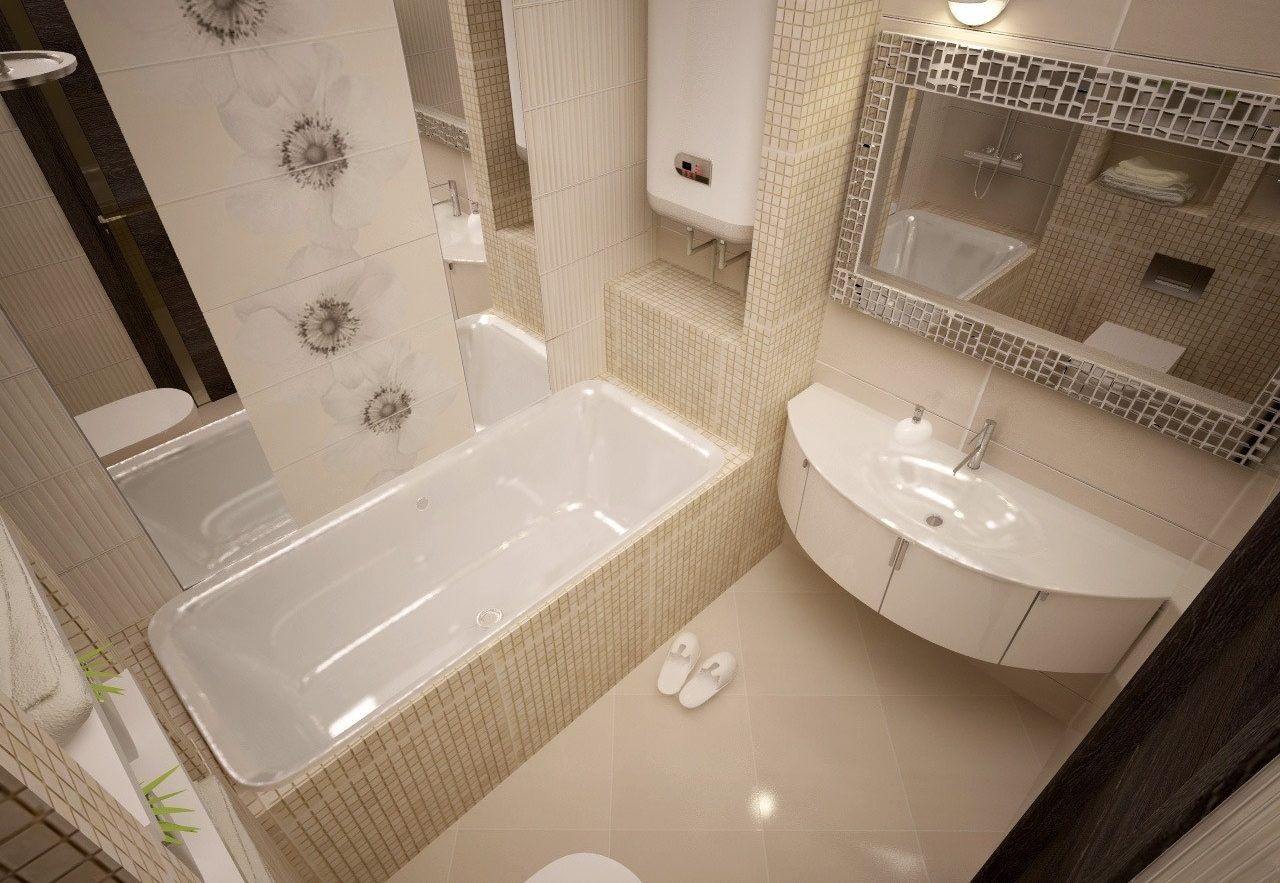 Красивый интерьер маленькой ванны Épinglé sur Les salles de bain